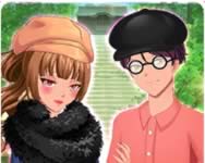 Anime couple dress up mobilbart HTML5 jtk